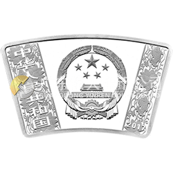 2017中國丁酉（雞）年金銀紀(jì)念幣30克扇形銀質(zhì)紀(jì)念幣