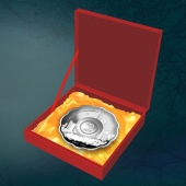 2014年7月：深圳金賽銀并購(gòu)基金公司企業(yè)上市純銀紀(jì)念盤(pán)定制