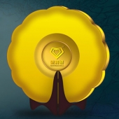 2014年7月：深圳金賽銀并購(gòu)基金公司企業(yè)上市純金紀(jì)念盤定制