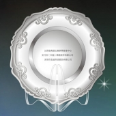 2014提11月：制作深圳金溢股份公司上市紀(jì)念盤純銀銀盤制作