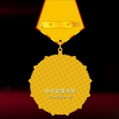 2015年10月制造　安康市委優(yōu)秀共產(chǎn)黨員榮譽獎章制造