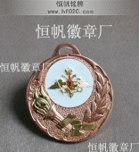 中外友好邦交紀(jì)念金牌,紀(jì)念獎(jiǎng)?wù)?掛繩銀牌,授帶金牌