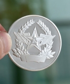 陸軍部隊(duì)軍區(qū)純銀紀(jì)念章,銀質(zhì)紀(jì)念章,紀(jì)念銀幣銀章