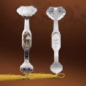 馬年吉祥如意銀如意訂購(gòu),福壽康寧如意銀如意定購(gòu)