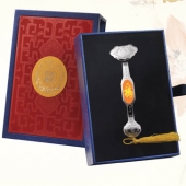 馬年吉祥如意銀如意訂購(gòu),福壽康寧如意銀如意定購(gòu)