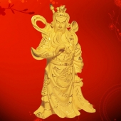 關(guān)公電鑄沙金擺件定制、千足鑄金擺件定做