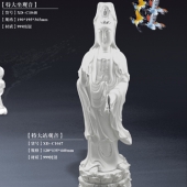 純銀觀音像工藝擺件、純銀觀音菩薩擺件